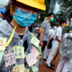 Students protest at Edinburgh Place in Hong Kong September 2, 2019